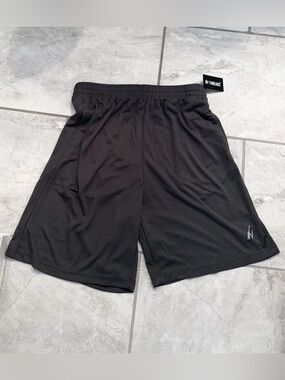 NWT MEN’S NY THREADS Performance Men's L Slate Gray Athletic Drawstring Shorts